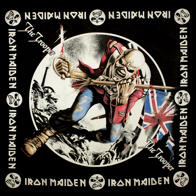 Бандана Iron Maiden The Trooper - фото 1 - rockbunker.ru