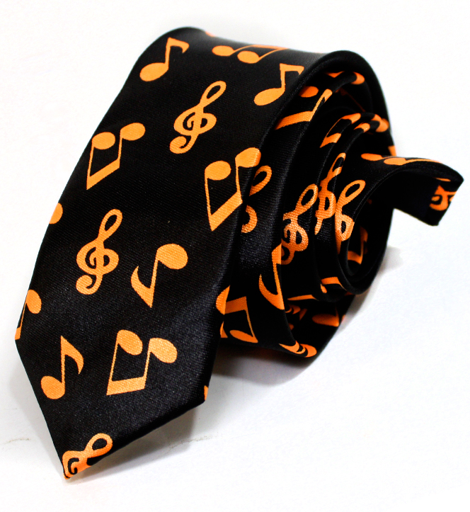 Галстук Ноты - фото 3 - rockbunker.ru