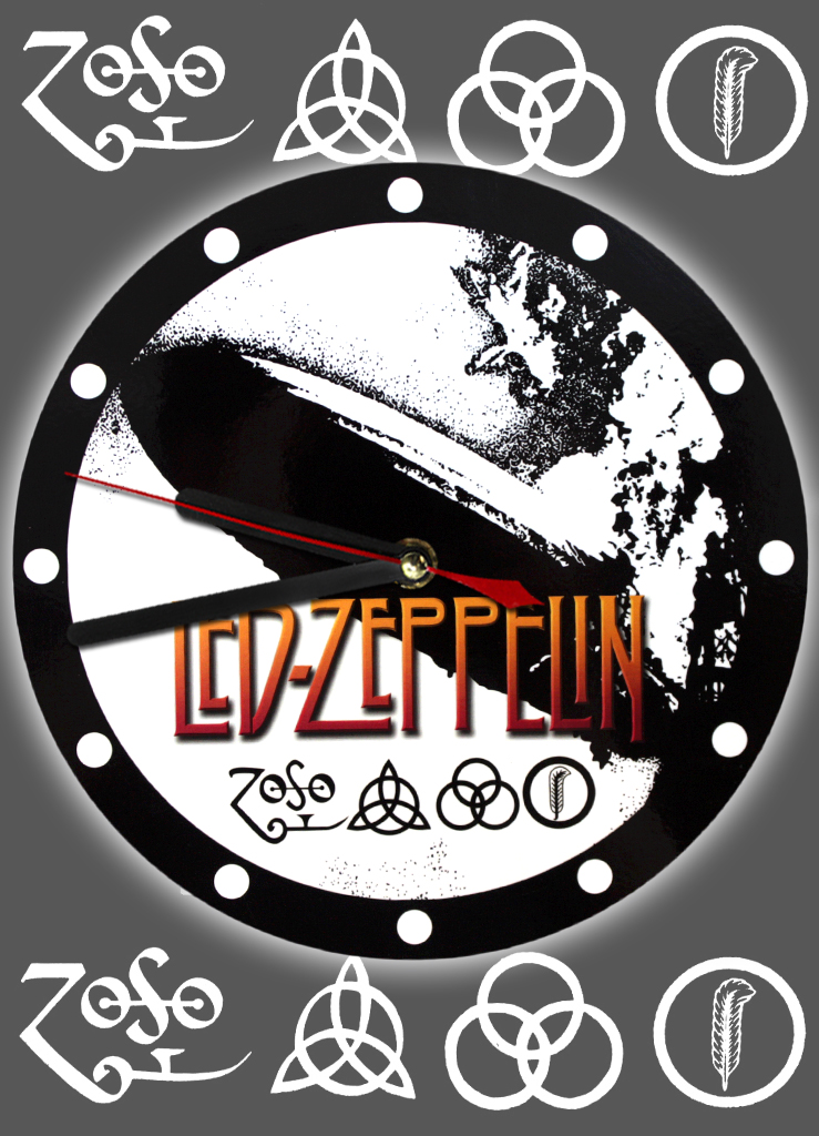 Часы настенные RockMerch Led Zeppelin - фото 1 - rockbunker.ru