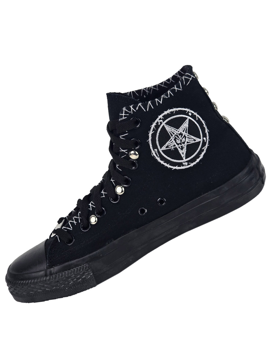 Кеды кастомные The Little Devil - фото 3 - rockbunker.ru