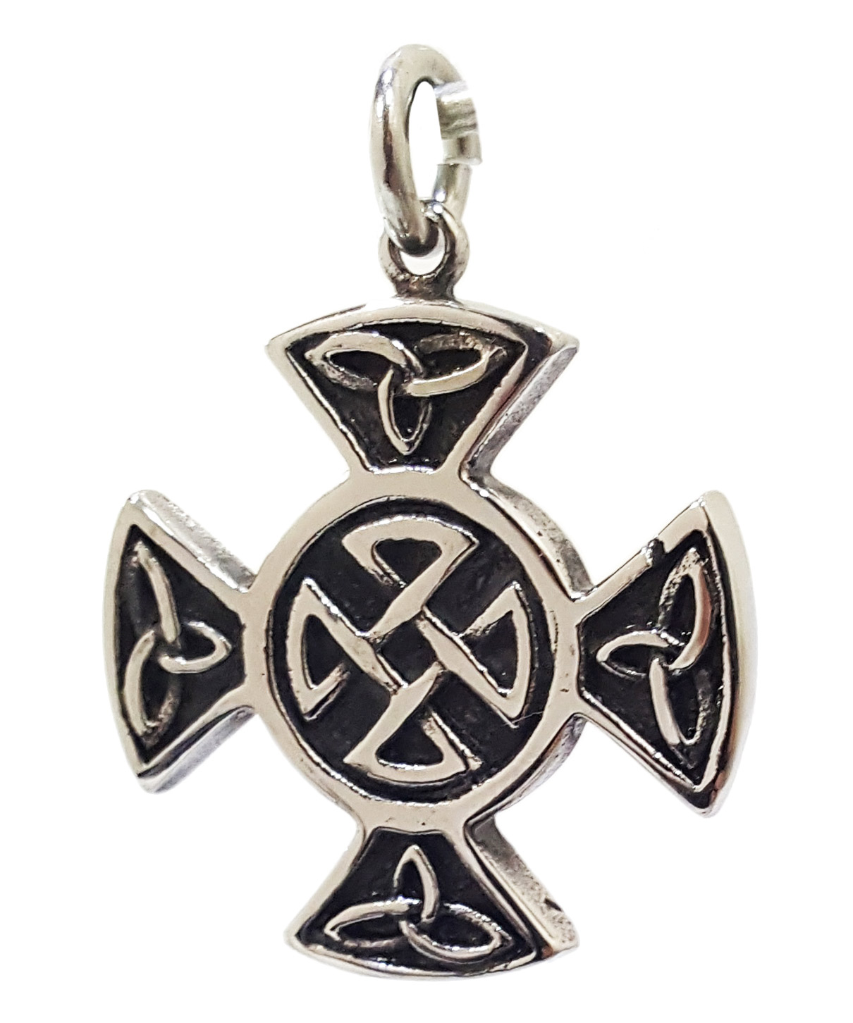 Кулон Кельтский крест с геральдикой - фото 1 - rockbunker.ru