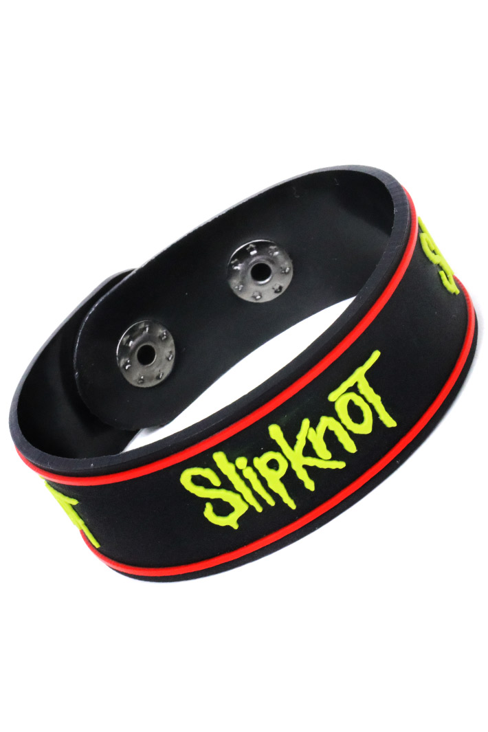 Браслет Slipknot резиновый - фото 1 - rockbunker.ru