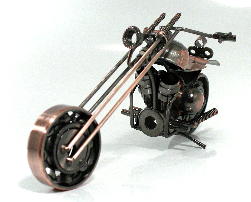 Сувенирная модель Мотоцикл ручной работы МРС012 - фото 2 - rockbunker.ru