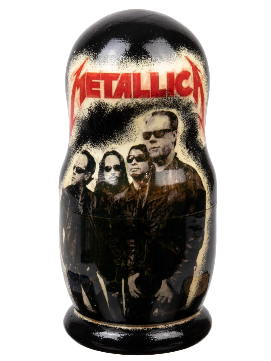Матрешка Metallica - фото 2 - rockbunker.ru