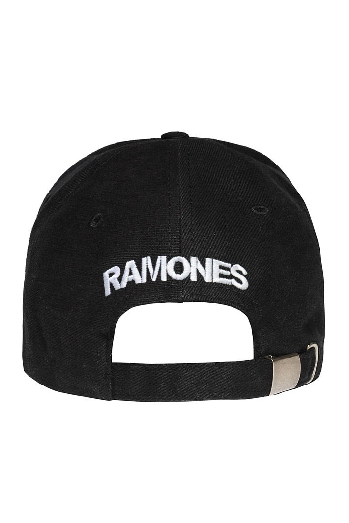 Бейсболка Ramones с 3D вышивкой белая - фото 3 - rockbunker.ru