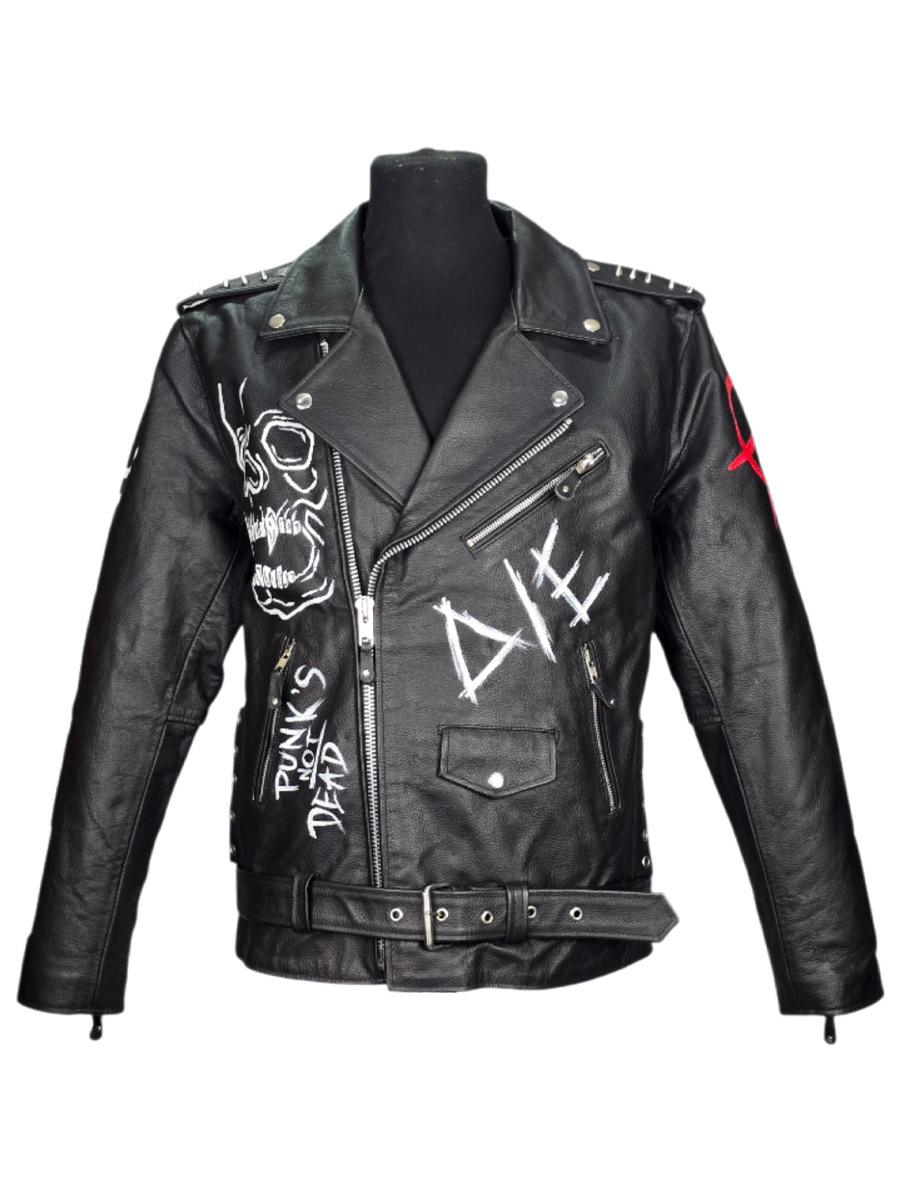 Косуха кастомная кожаная Evil - фото 1 - rockbunker.ru