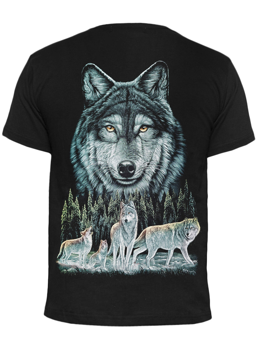 Футболка Rock Eagle Волки В Лесу - фото 2 - rockbunker.ru