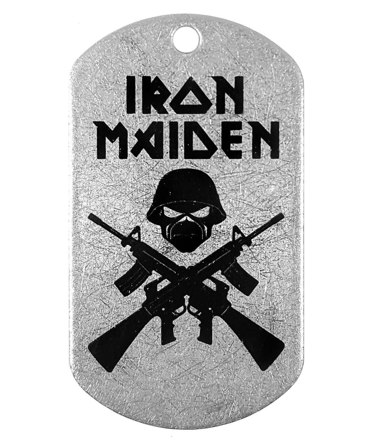 Жетон стальной Iron Maiden - фото 1 - rockbunker.ru