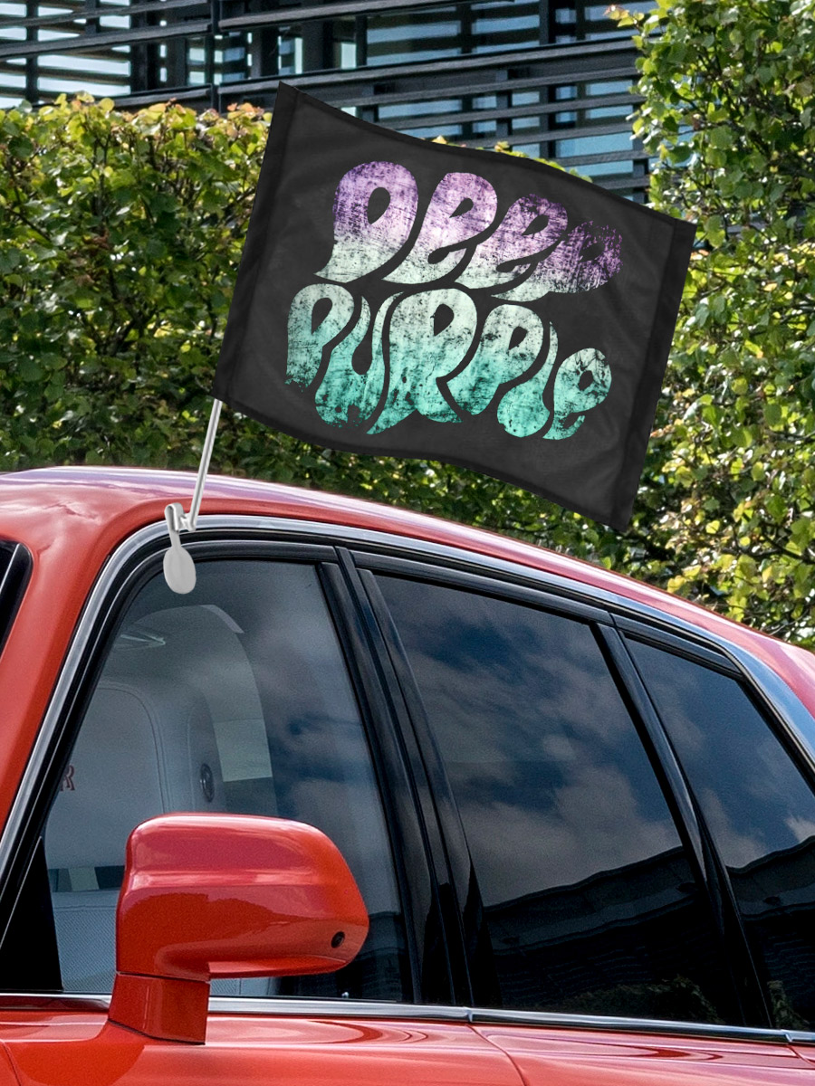 Флаг автомобильный Deep Purple - фото 3 - rockbunker.ru