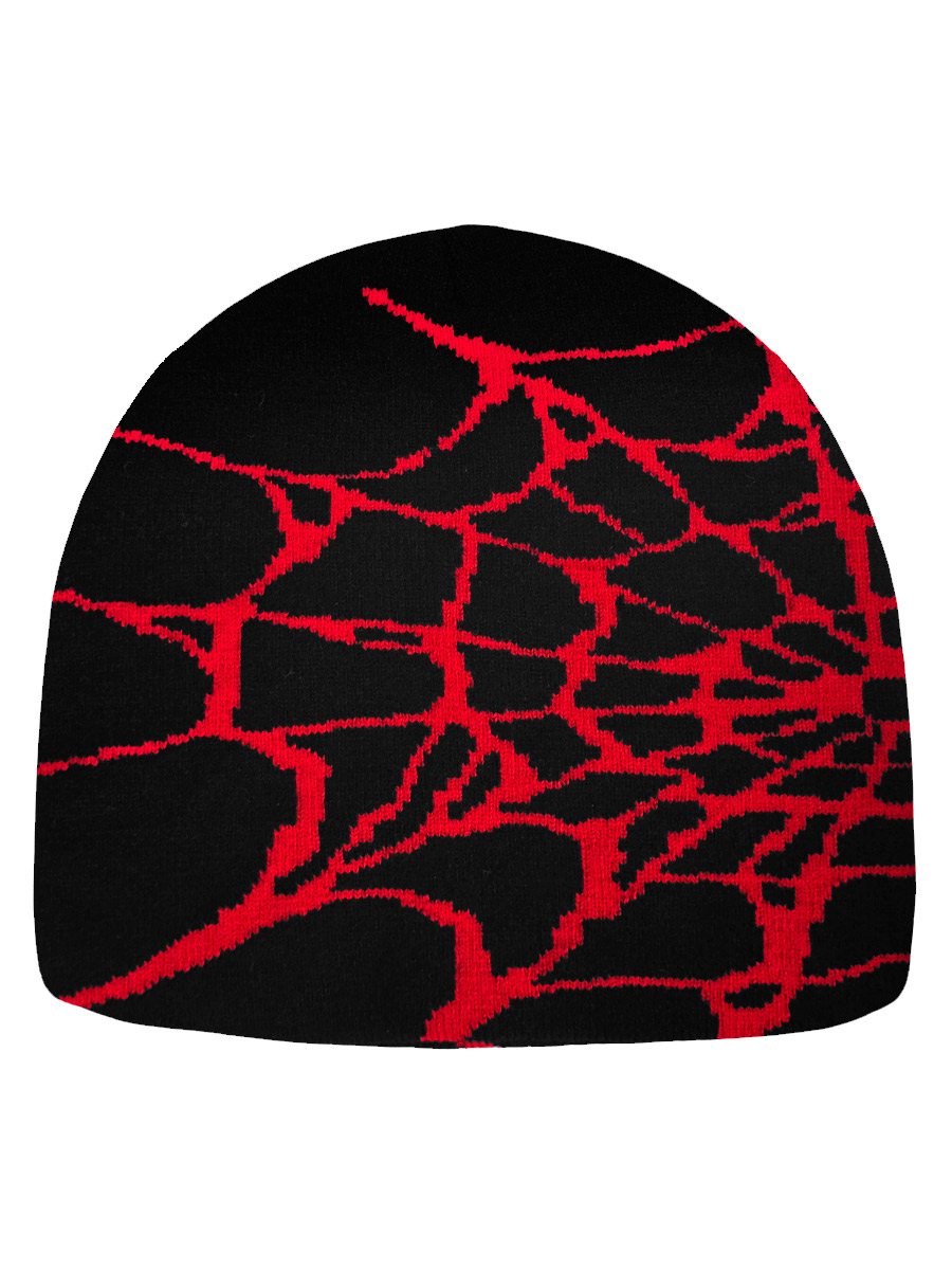 Шапка Паутина Красная - фото 1 - rockbunker.ru