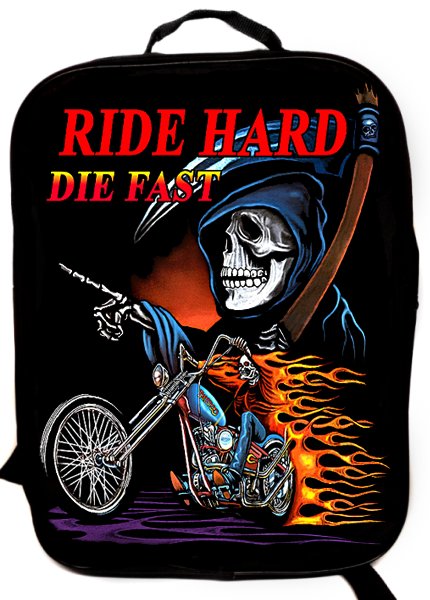Портфель-ранец Ride Hard Die fast текстильный - фото 1 - rockbunker.ru
