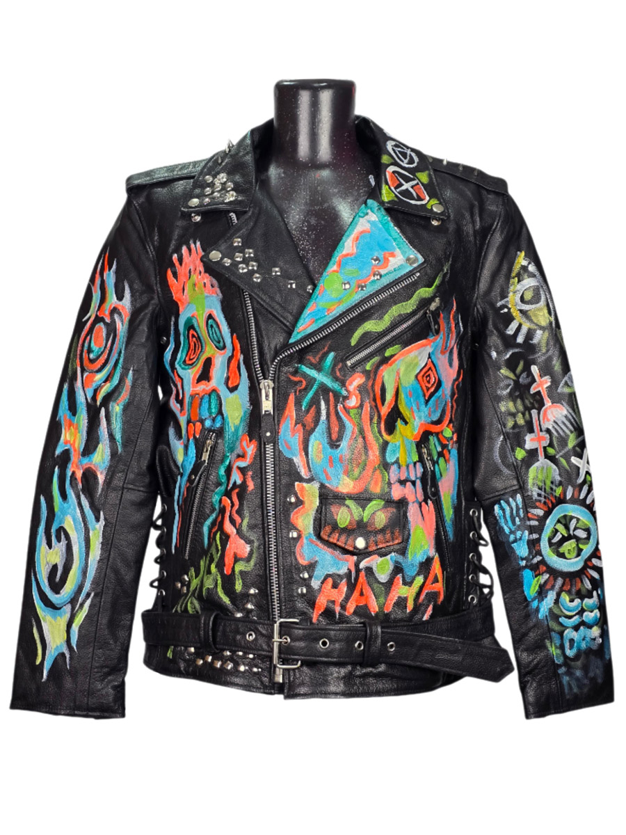 Косуха кастомная кожаная Kill Them - фото 1 - rockbunker.ru