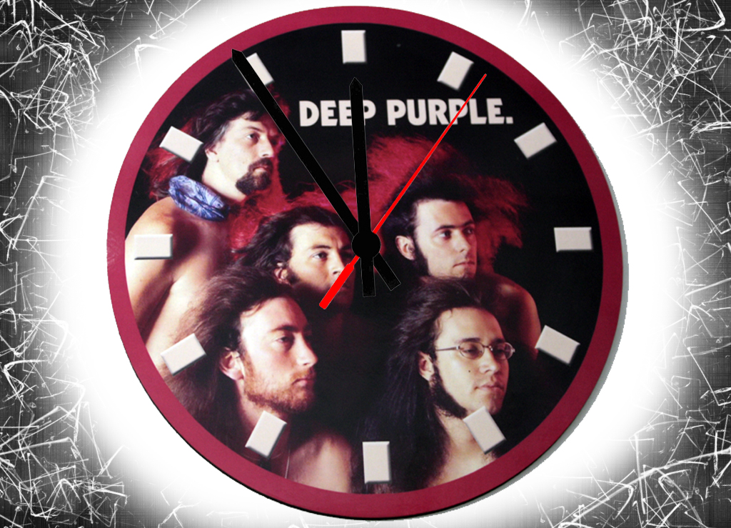 Часы настенные RockMerch Deep Purple - фото 1 - rockbunker.ru