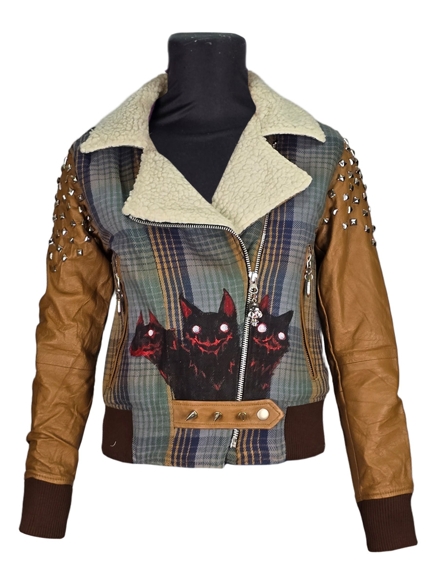 Куртка клетчатая кастомная I See You - фото 1 - rockbunker.ru