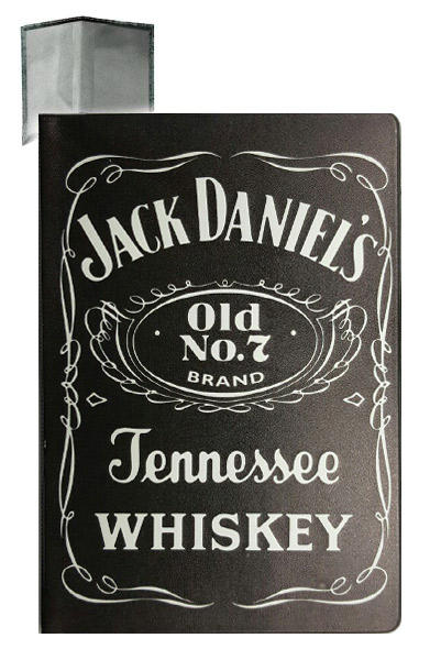 Обложка на паспорт RockMerch Jack Daniels - фото 1 - rockbunker.ru