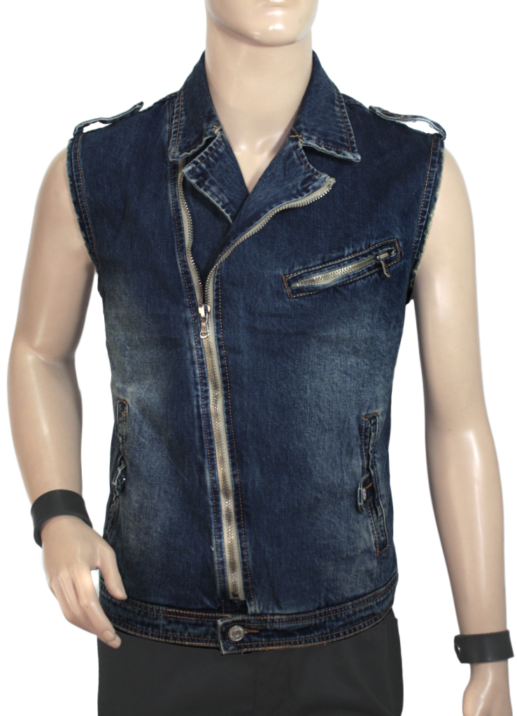 Жилет джинсовый Косуха - фото 1 - rockbunker.ru