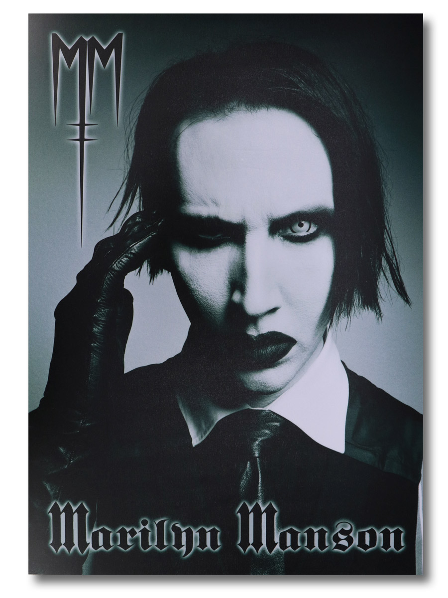 Плакат пластиковый Marilyn Manson - фото 1 - rockbunker.ru