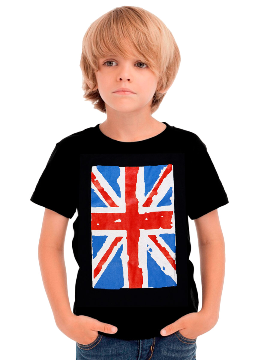 Футболка детская Флаг Британии - фото 1 - rockbunker.ru