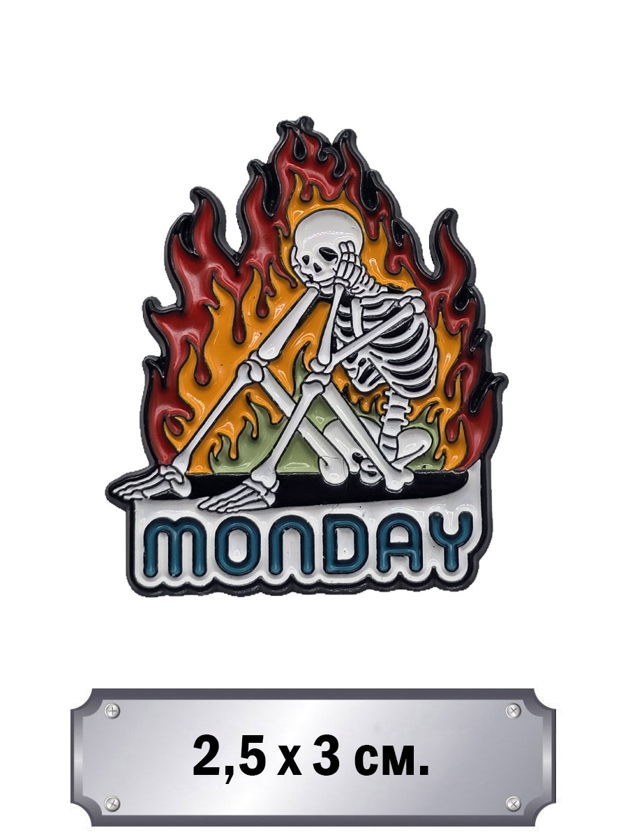 Значок Monday - фото 1 - rockbunker.ru
