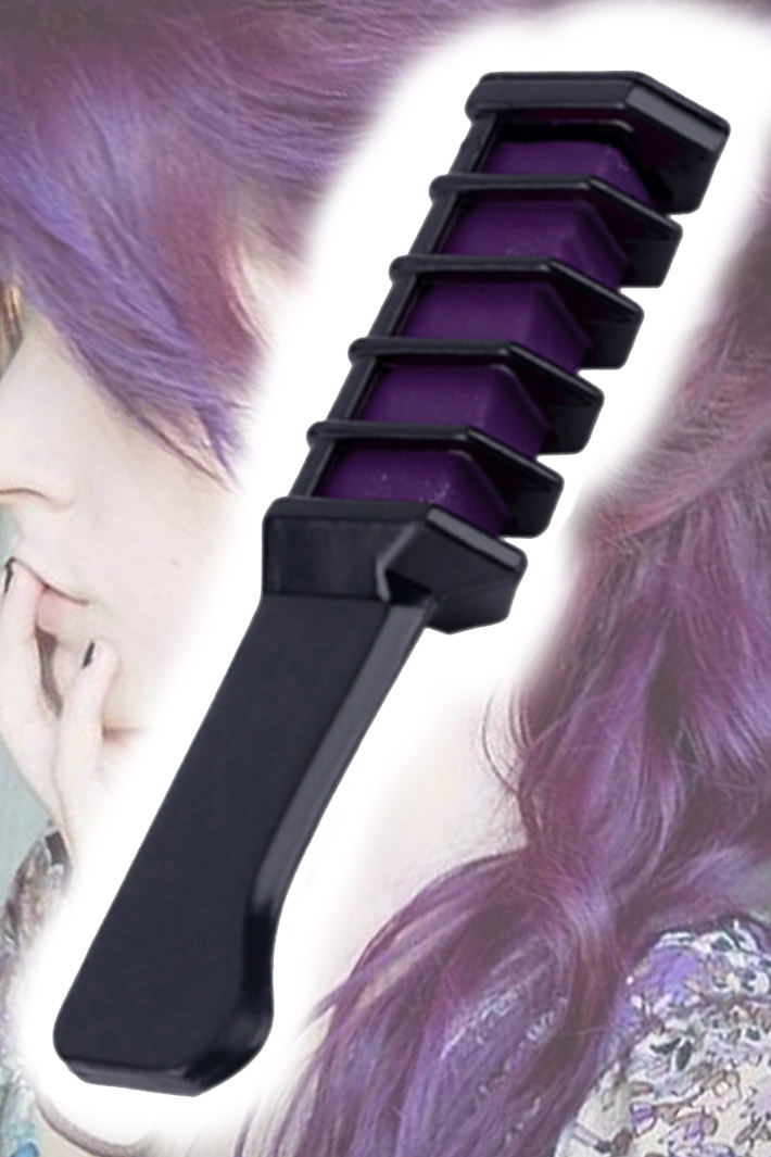 Мелок-Расчёска для волос Фиолетовый - фото 1 - rockbunker.ru