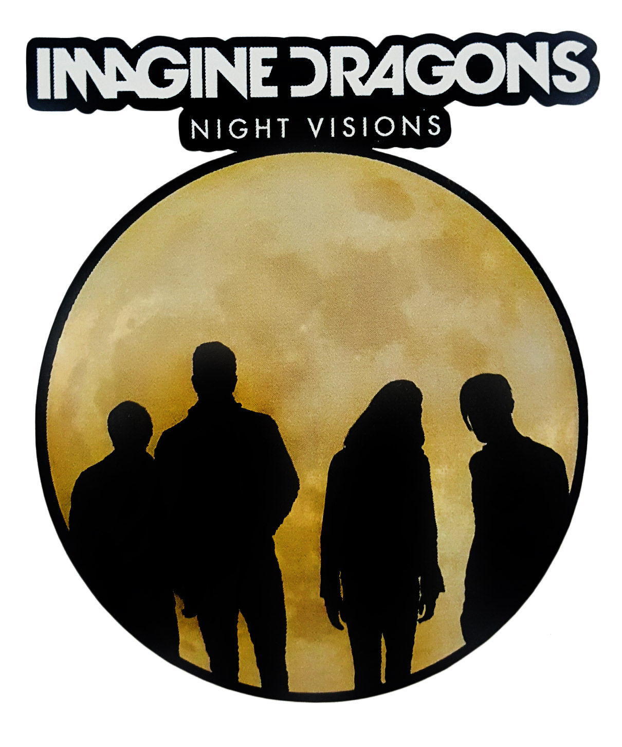 Наклейка-стикер Imagine Dragons - фото 1 - rockbunker.ru