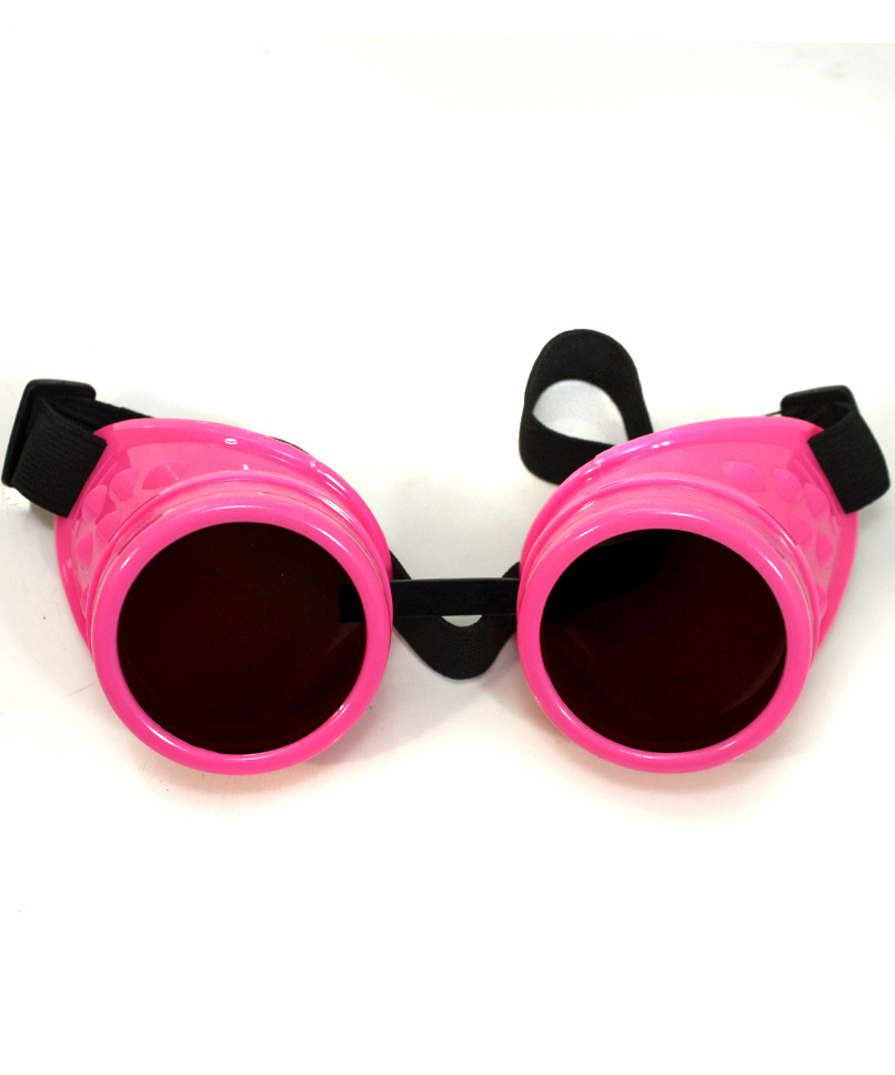 Кибер-очки гогглы розовые - фото 2 - rockbunker.ru