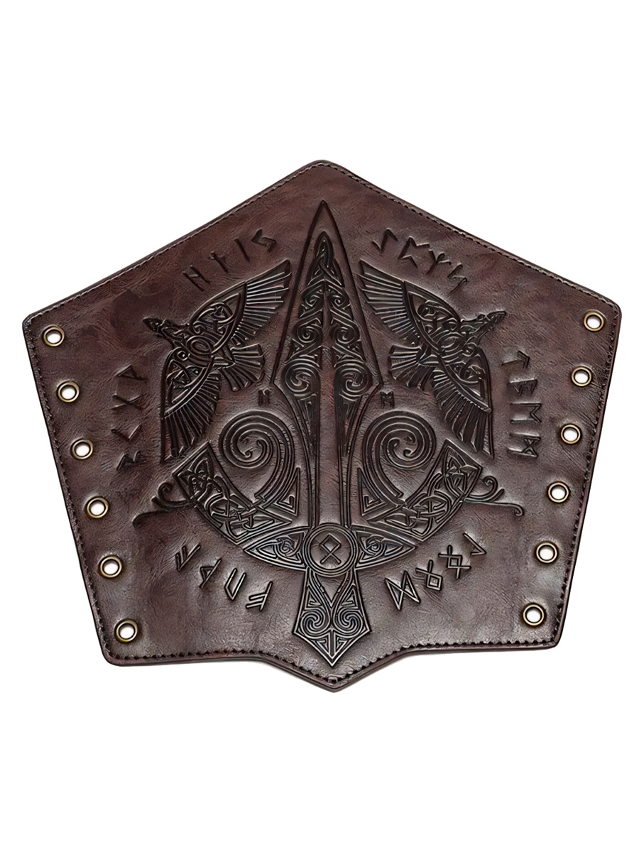 Наруч с Тиснением Гунгнир Темно-Коричневый - фото 1 - rockbunker.ru