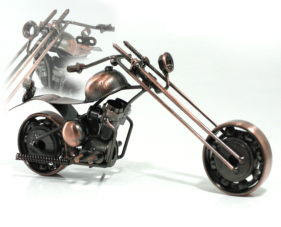 Сувенирная модель Мотоцикл ручной работы МРС012 - фото 1 - rockbunker.ru