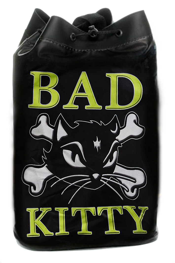 Торба Bad Kitty из кожзаменителя - фото 1 - rockbunker.ru