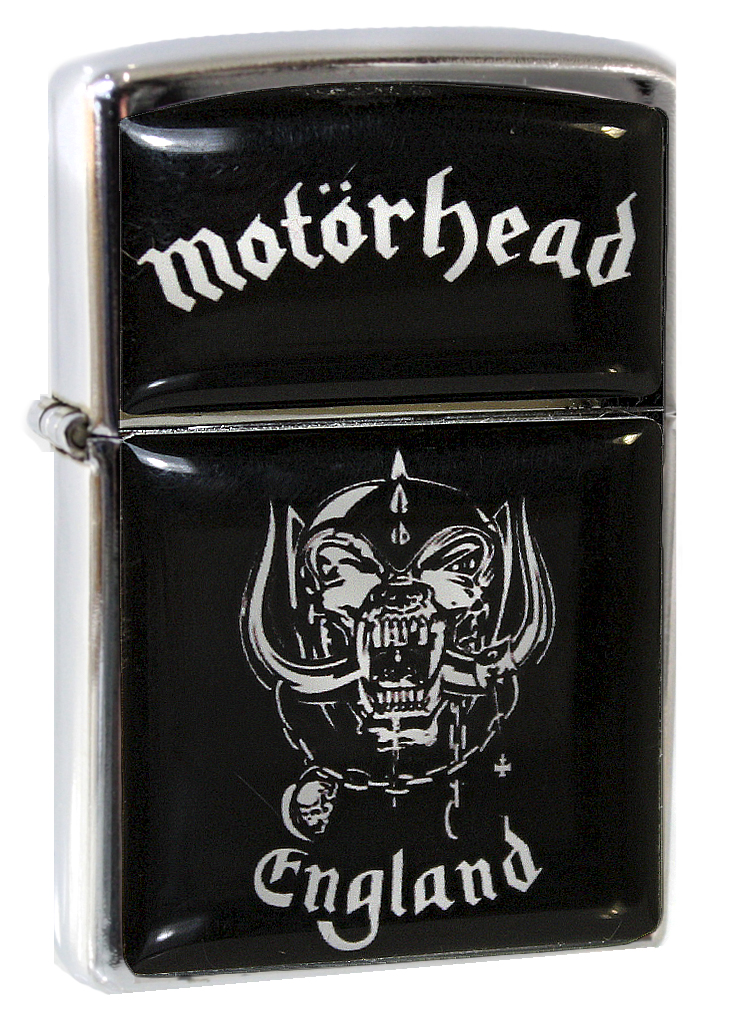 Зажигалка RockMerch Motorhead England - фото 1 - rockbunker.ru