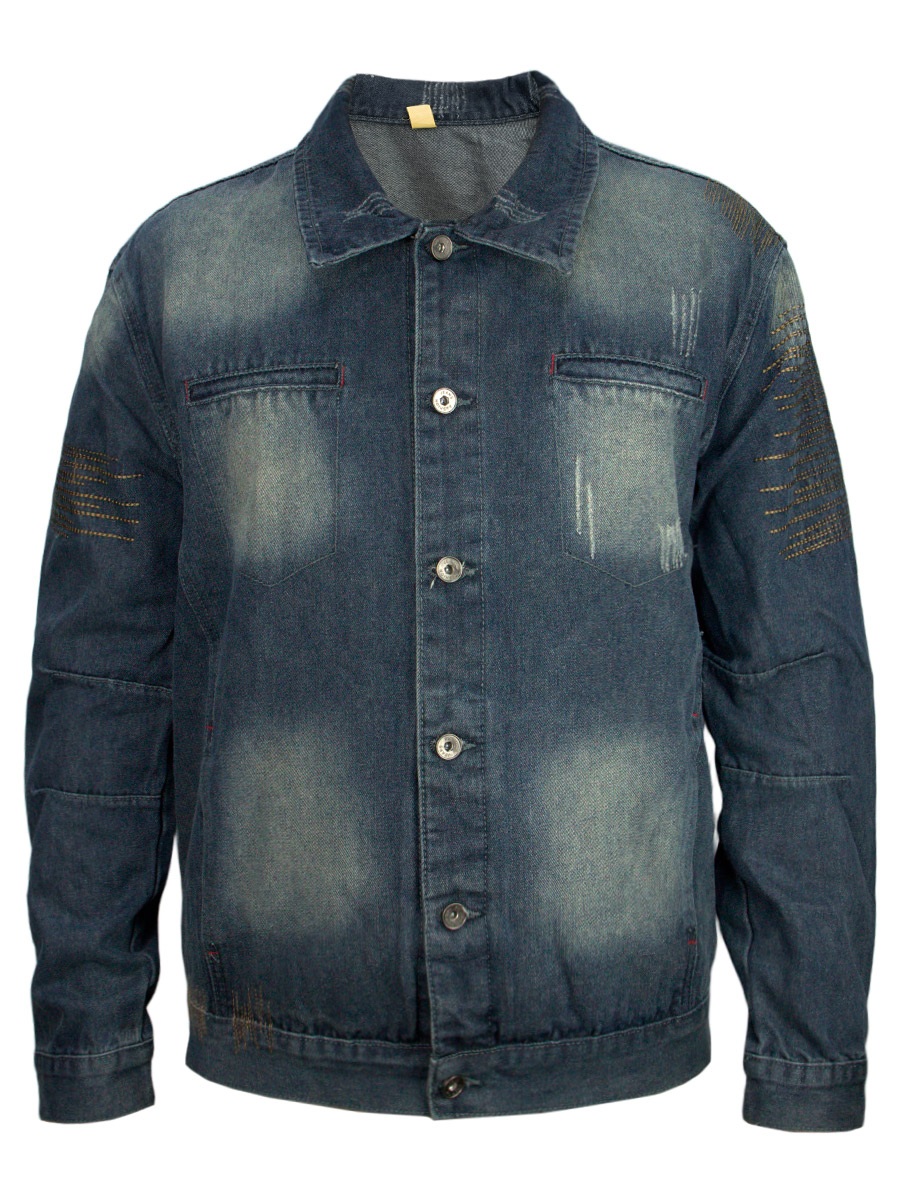 Куртка Джинсовая Синяя - фото 1 - rockbunker.ru