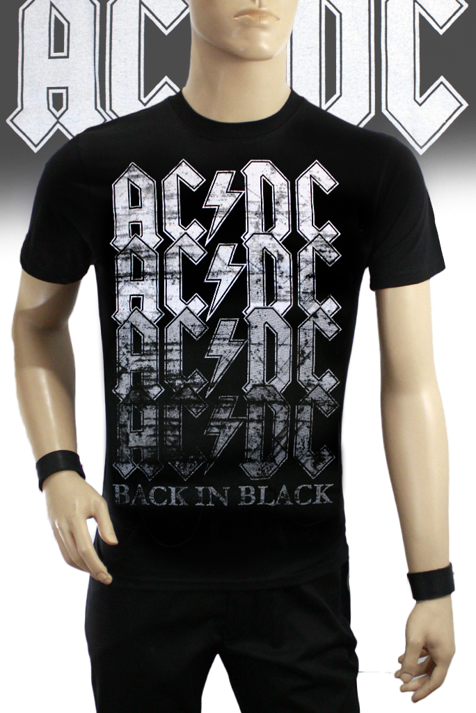 Футболка AC DC Back in black - фото 1 - rockbunker.ru