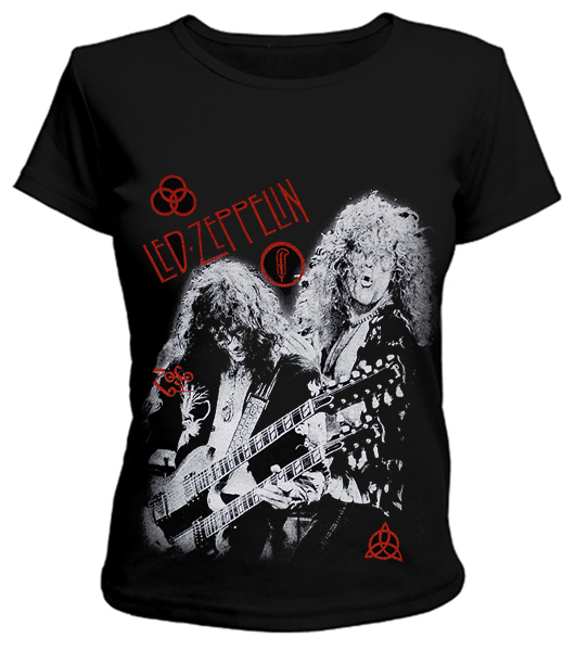 Футболка женская Led Zeppelin - фото 1 - rockbunker.ru