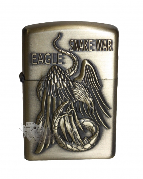 Зажигалка бензиновая JianTai Snake war eagle - фото 2 - rockbunker.ru