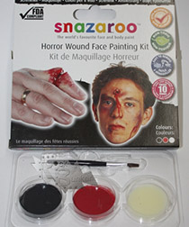 Набор красок для лица Ужасные раны Snazaroo Horror Wounding - фото 1 - rockbunker.ru