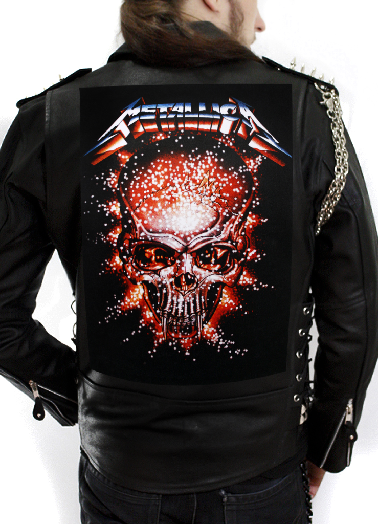 Нашивка кожаная Metallica - фото 1 - rockbunker.ru