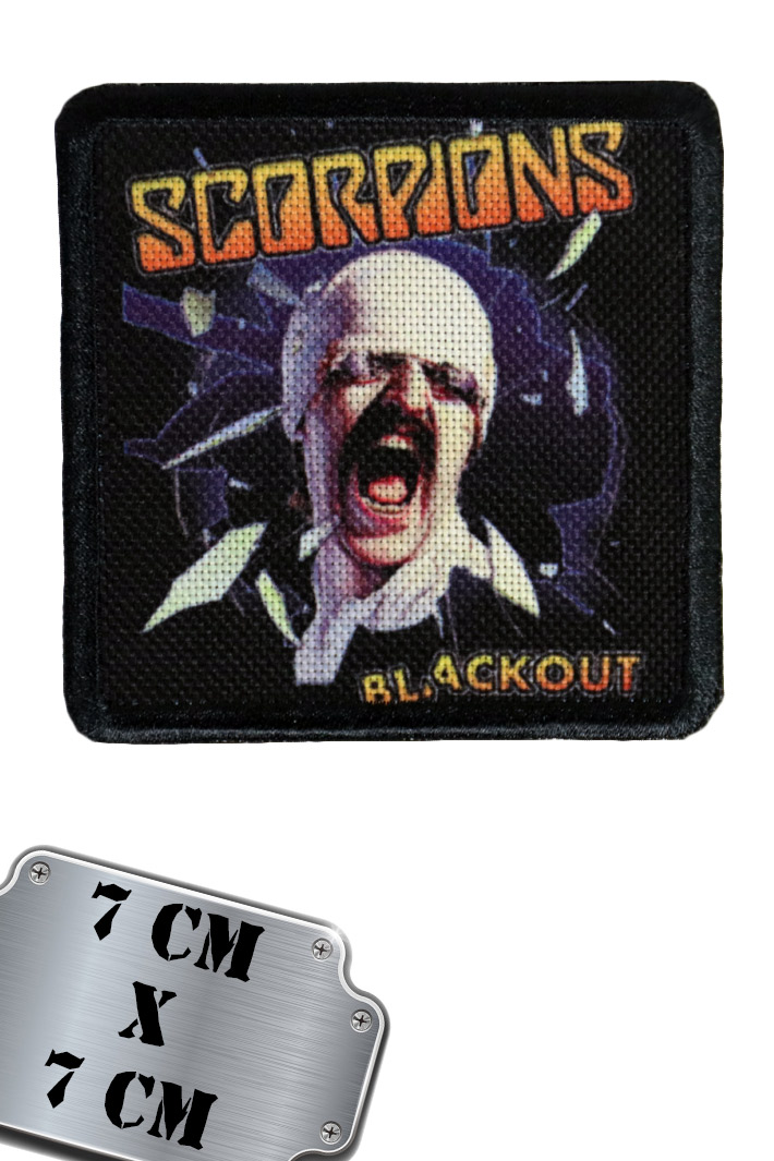 Нашивка RockMerch Scorpions Blackout - фото 1 - rockbunker.ru