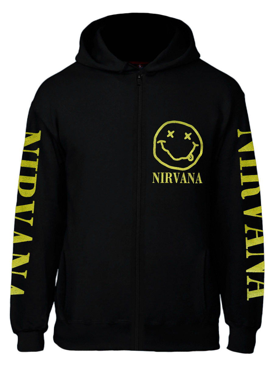 Толстовка RockMerch Nirvana - фото 1 - rockbunker.ru