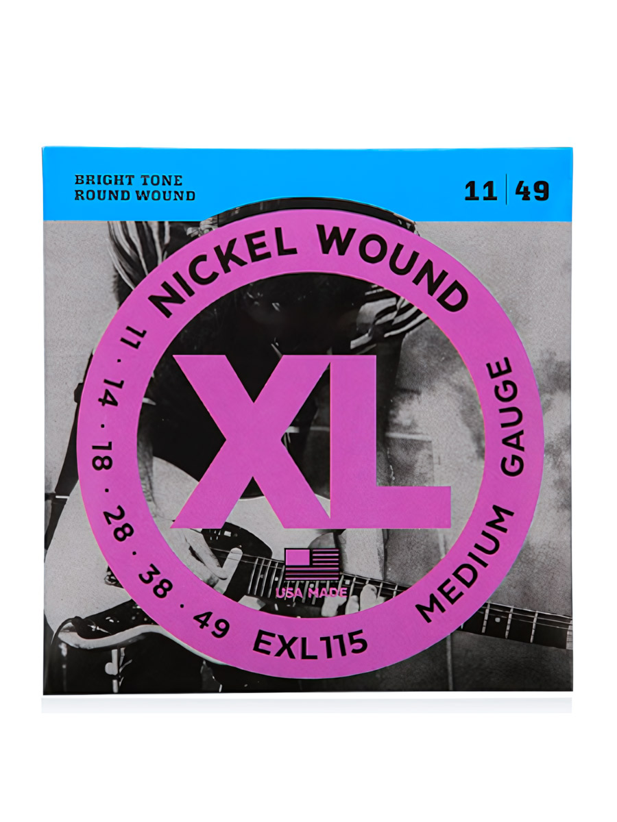 Комплект струн D'Addario EXL11 Medium Gauge для электрогитары - фото 1 - rockbunker.ru