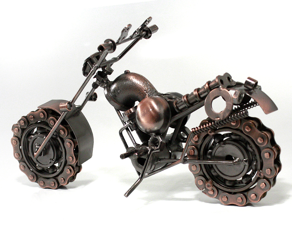 Сувенирная модель Мотоцикл ручной работы МРС016 - фото 3 - rockbunker.ru
