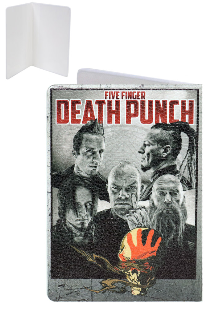 Обложка на паспорт RockMerch Five Finger Death Punch - фото 2 - rockbunker.ru