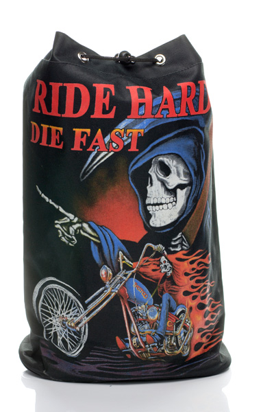 Торба Ride Hard Die Fast текстильная - фото 1 - rockbunker.ru