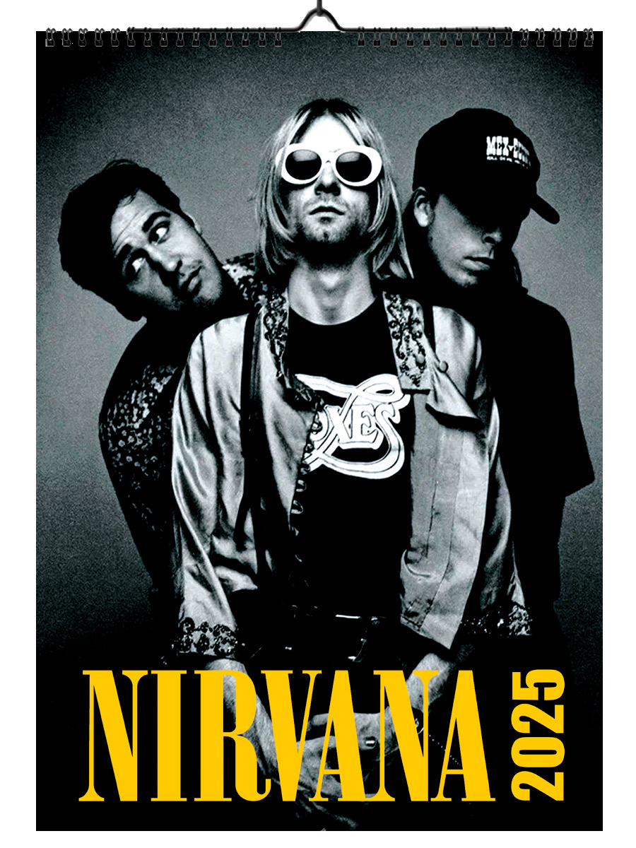 Календарь RockMerch Nirvana 2025 - фото 1 - rockbunker.ru