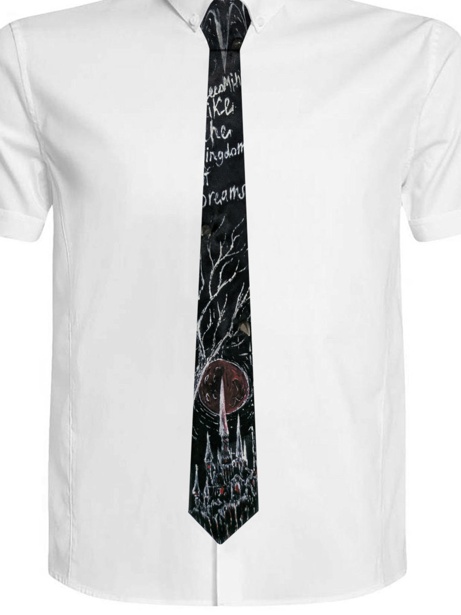 Галстук кастомный Kingdom of Dreams - фото 1 - rockbunker.ru