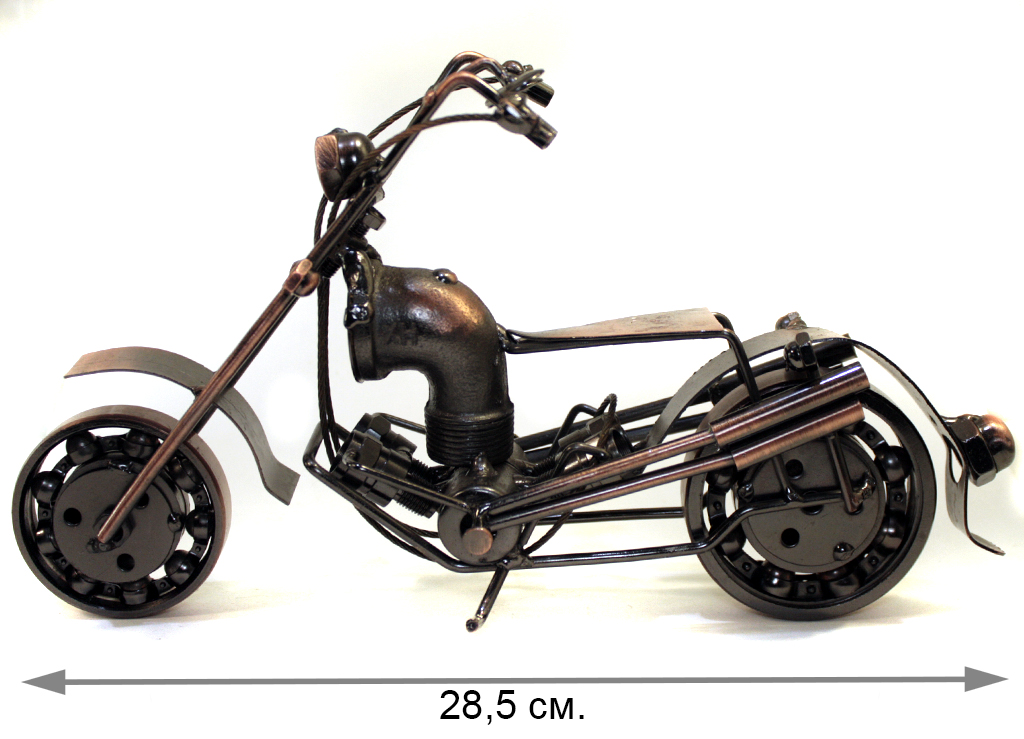 Сувенирная модель Мотоцикл ручной работы МРС023 - фото 3 - rockbunker.ru