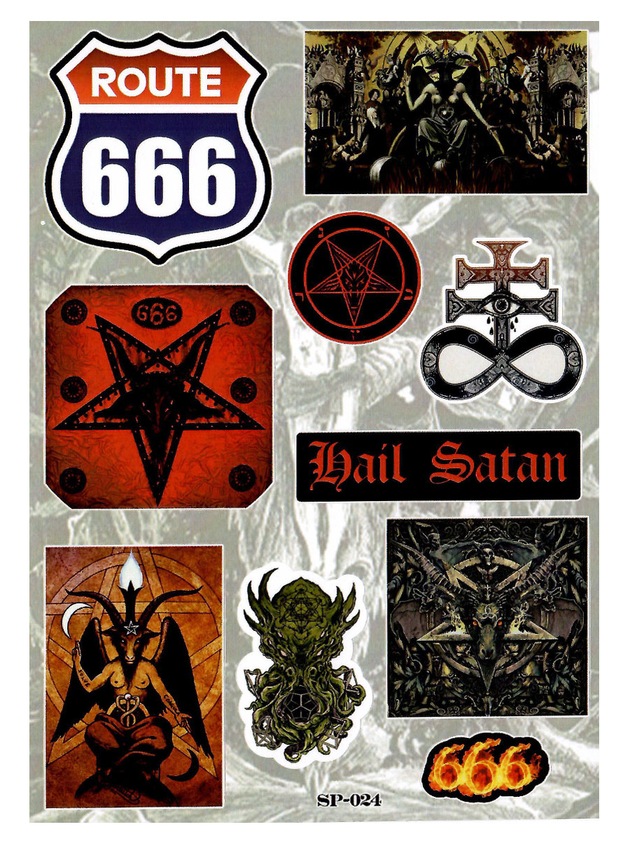 Набор стикеров Occult Symbols - фото 2 - rockbunker.ru