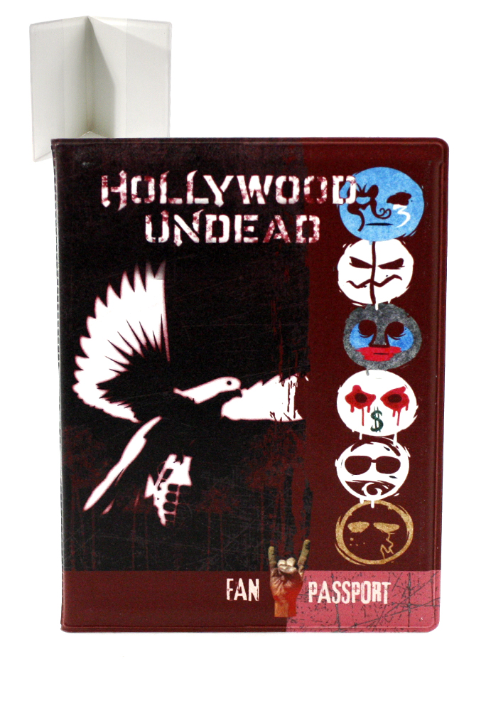 Обложка на паспорт RockMerch Hollywood Undead - фото 1 - rockbunker.ru