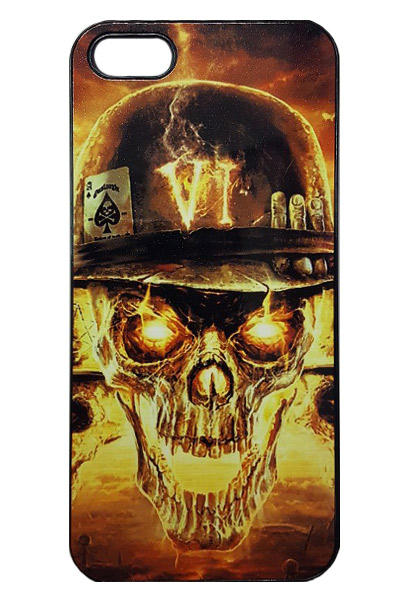 Чехол RockMerch для Apple iPhone Skull - фото 1 - rockbunker.ru