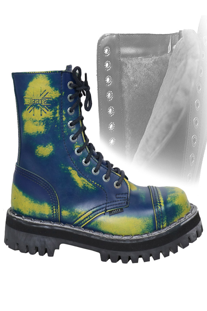 Зимние ботинки Steel 105-106 Yellow Blue - фото 1 - rockbunker.ru