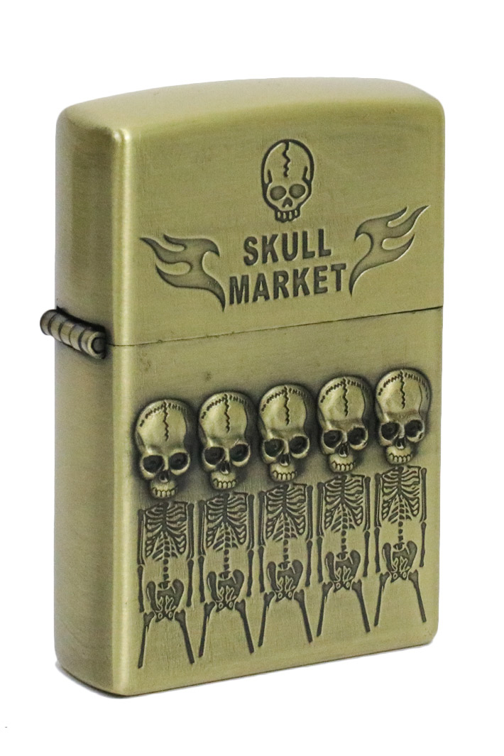 Зажигалка бензиновая Skull Market Скелеты - фото 1 - rockbunker.ru